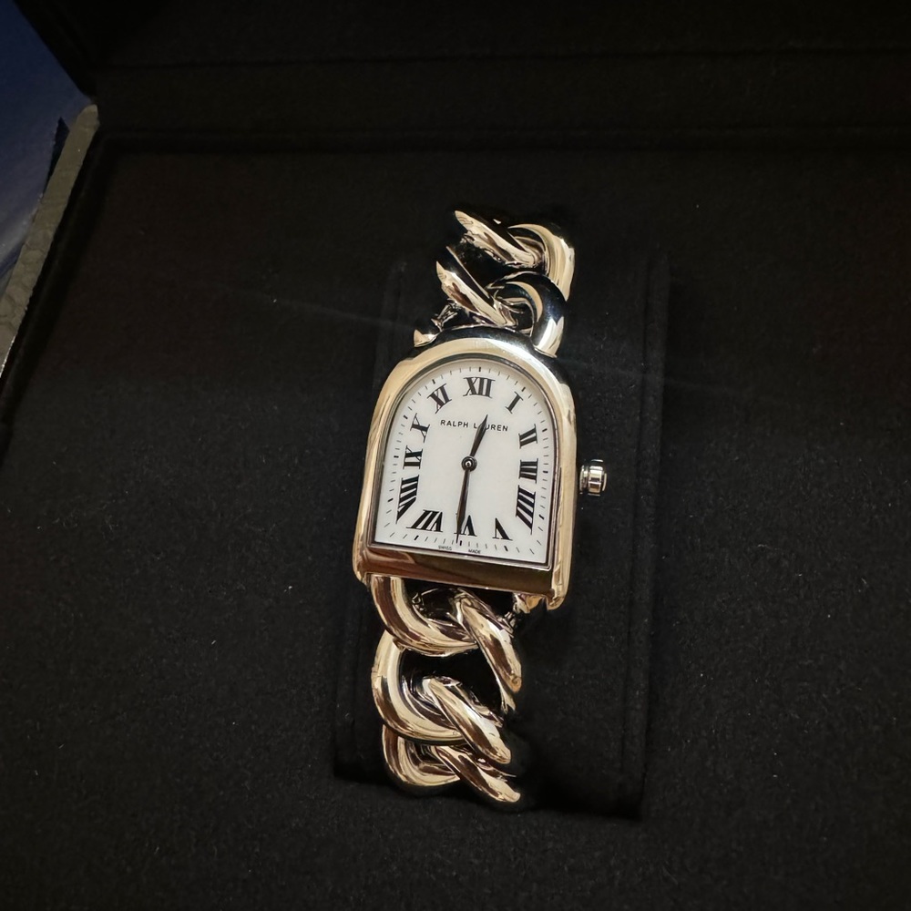 $3000 Ralph Lauren small Link Steel watch